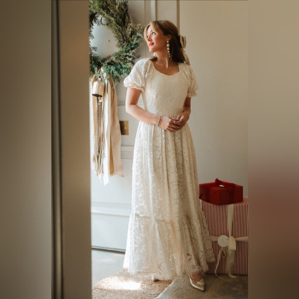 Ivy City Co Secret Garden In Lace Maxi Dress